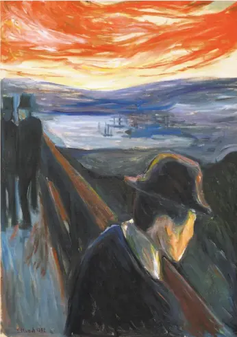  ?? Thielska Galleriet, Stockholm ?? “Sick Mood at Sunset. Despair” is part of the SFMOMA Edvard Munch show.