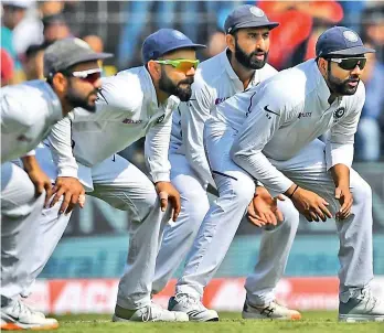  ??  ?? India captain Virat Kohli and his teammates in this file photo.