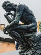  ?? Fotos: dpa ?? Auguste Rodins „Der Denker“, aktuell zum 100. Todestag in der Berliner Nationalga­lerie.