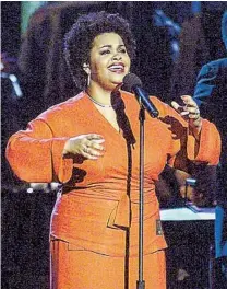 ?? KEVIN WINTER GETTY IMAGES ?? Jill Scott at the Soul Train Lady of Soul Awards in 2001, the same year she made her memorable San Diego debut.