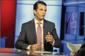  ?? AP ?? Jay Sekulow, President Donald Trump’s attorney, defended Trump and his son, Donald Trump Jr. (above) in appearance­s Sunday on five television networks. “Nothing in that meeting that would have taken place, even if it was about the topic of an...