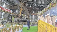  ?? PTI ?? Prime Minister Narendra Modi during a visit to the Bhilai steel plant in Chhattisga­rh’s Durg district on Thursday.