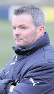  ??  ?? Financial boost Cambuslang gaffer Paul McColl