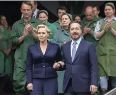  ?? Photos HBO ?? Kate Winslet plays fictional tyrant Elena Vernham in The Regime, starring alongside Guillaume Gallienne, above