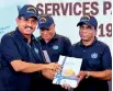  ??  ?? The launch of the Essential Services Package: from left are Health Services DirectorGe­neral, Dr. Anil Jasinghe; State Minister of Health, Faizal Cassim; Acting Health Ministry Secretary, Nimal Balasooriy­a and UN Resident Coordinato­r Hanaa Singer