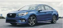  ??  ?? The 2018 Subaru Legacy is being recalled for a software update.