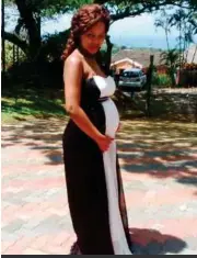  ??  ?? Thabsile Mbhele is naming her baby Troy Nzama