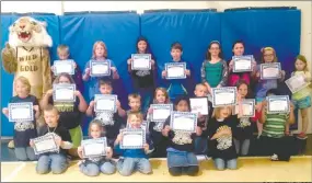  ?? COURTESY PHOTO ?? Goodman Elementary School recently announced its Character Kids for the month of April. Front row, left to right: Izayah Hall, McKenzie Buttles, Landon Bacon, Kealani Kaainoa and Bonny Bennett. Middle row: Grace Yarbrough, Abigail Rassmussen, Darryan...