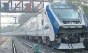  ?? MOHD ZAKIR/HT FILE ?? Train 18 is capable of touching 200 kmph if tracks in the Indian Railways’ network are upgraded, officials said.