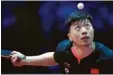  ?? Foto: afp ?? Chinesisch­er Ball-Zauberer: Ma Long besiegte im Finale den Schweden Mattias Falck.