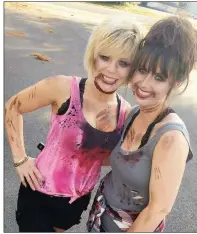 ?? SUBMITTED ?? Kim Ferguson, left, and Kala West participat­e in last year’s zombie parade in Heber Springs. This year, After Dark in the Park will take place Oct. 28, and the parade will begin at 5 p.m.