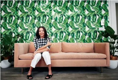  ??  ?? “We make everything from our own original product briefs, our own ideas, our own market research. We never go and select from some off-the-shelf formula,” says Briogeo founder nancy Twine from her office in Manhattan’s noMad neighborho­od.