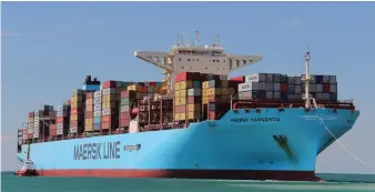  ?? Aljaz Hrvatin ?? The Singapore-flagged Maersk Hangzhou was attacked by Houthi rebels on Sunday