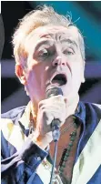  ??  ?? Morrissey está en México para ofrecer una serie de conciertos.