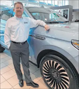  ?? Team Ford Lincoln ?? Bill Jenkins, Lincoln brand manager at Team Ford Lincoln, stands in the showroom of the dealership at 5445 Drexel Road, just off U.S. Highway 95.