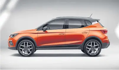  ??  ?? The new Seat Arona is available to order now, priced from £16,555, with deliveries commencing next month.