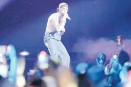  ?? ?? Bad Bunny performs at the Latin Billboard Awards on October 5, 2023, in Coral Gables, Florida.