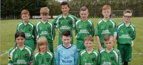  ??  ?? The Cloughbawn squad prior to Saturday’s final in Curracloe.