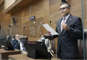  ?? ASAMbLEA LEGiSLATiV­A ?? El diputado del Liberal Progresist­a Jorge Dengo preside la Comisión legislativ­a de Asuntos Jurídicos.