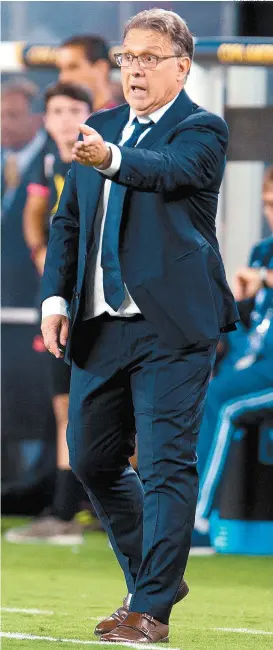  ??  ?? Gerardo Martino, durante un partido entre Argentina y Chile