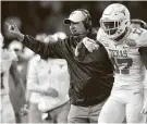  ?? Elizabeth Conley / Staff file photo ?? Tom Herman was fired by the University of Texas after posting a 32-18 record in four seasons in Austin.