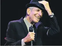  ?? THE ASSOCIATED PRESS/FILES ?? The music of the late Leonard Cohen is seeing a spike in attention. Digital streams of Hallelujah were up 279% to 3.8 million last week and digital downloads up 1,177% to 33,000.