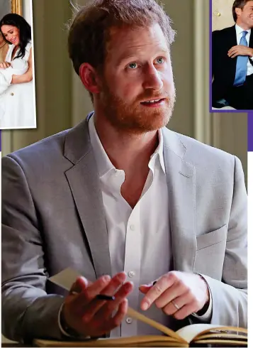  ??  ?? Putting pen to paper: Prince Harry claims his memoir will be ‘wholly truthful’