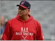  ?? DAVID DERMER — THE ASSOCIATED PRESS ?? Terry Francona watches a team workout Oct. 2, 2018.