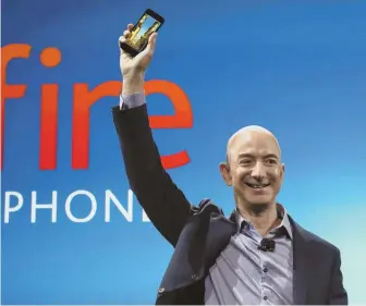  ??  ?? STOCKING UP: Jeff Bezos, CEO of Amazon.com Inc., was briefly worth more than Microsoft founder Bill Gates yesterday, according to Forbes. The vast majority of Bezos’ wealth is tied up in Amazon shares.