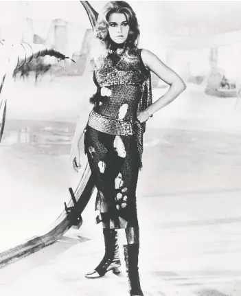  ?? AFP ?? Actress Jane Fonda starred in 1968's Barbarella, a strange camp movie dressed up as science fiction.