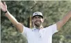  ?? | EPA ?? ERIK van Rooyen of South Africa celebrates winning the PGA European Tour golf tournament Scandinavi­an Invitation.