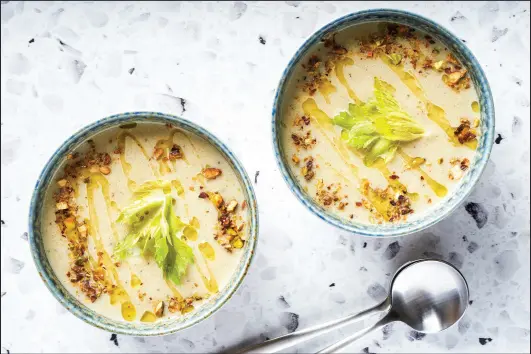 Celery takes the center stage in this decadent soup - PressReader