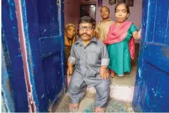  ??  ?? Ram Raj Chauhan, his daughter Ambika Bai, nephew Naveen Raj and mother Sundaribai Narsing Rao