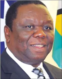  ??  ?? The late Morgan Tsvangirai