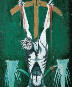  ?? ?? Graham Sutherland’s ‘Crucifixio­n’ 1947 at Pallant House Gallery.