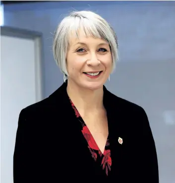  ?? COLIN PERKEL/ THE CANADIAN PRESS ?? Federal Labour Minister Patty Hajdu is seen on Dec. 8. A federal jobs program targeted at youth met the government’s goals for placements for this past summer after falling short in the first year of the Liberals’ mandate.