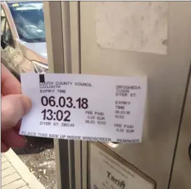  ??  ?? The return to tickets will commence on July 18th and right, the pay parking suspension raised issues with the port.