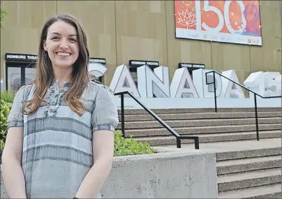  ?? DAVE STEWART/THE GUARDIAN ?? Laurel Lea started her new job this week as the City of Charlottet­own’s new tourism officer. She takes over from Donna Hurry who retired in the new year after 25 years with the corporatio­n. It won’t take Lea long to get her feet wet, as Canada 150...