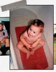  ??  ?? FROM LEFT Jack (second from right) with siblings Dashiel, Ruth and Vincent; bath time; journalist George Negus played an integral role at Jack’s soccer club.