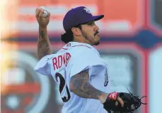  ?? AMY SHORTELL/THE MORNING CALL ?? The IronPigs’ JoJo Romero on returning to the Lehigh Valley: “I feel strong on pitch 1 to 100 or whatever.”