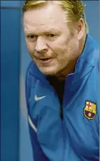  ?? FOTO: M.MONTILLA ?? Koeman, en la sala de prensa