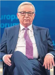  ??  ?? YESTERDAY’S MAN: Jean-Claude Juncker