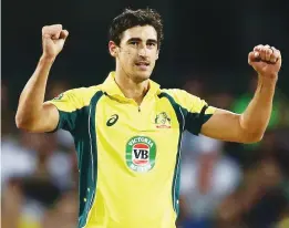  ?? PICTURE: Getty Images ?? I’m back and firing: Mitchell Starc