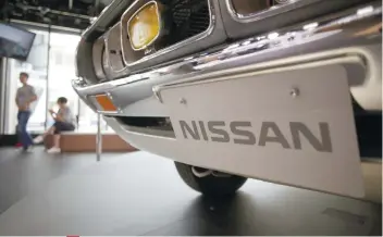 ?? AP FOTO ?? NISSAN SURGING. Japanese automaker Nissan Motor Co.’s fiscal year profit has improved 27 percent to 663.5 billion yen ($5.8 billion), as strong sales in the United States, China and Europe offset effects of the strong yen, the Associated Press reported...