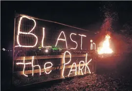 ?? ?? Bonfire
Blast in the Park takes place in Comrie later this week