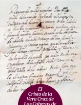  ?? ?? El
Cristo de la Vera Cruz de Las Cabezas de San Juan es una obra de Juan de Mesa de 1624