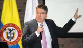  ?? FOTO ?? El ministro de Hacienda, Mauricio Cárdenas, anunció ayer créditos para universida­des en Medellín.