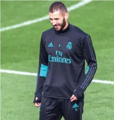  ?? EPA ?? Real Madrid manager Zinedine Zidane wants critics to stop attacking French striker Karim Benzema