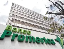  ??  ?? Banco Promerica tiene 21 años en el país.