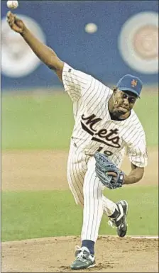  ??  ?? Anthony Young, who died at age 51 Tuesday, is remembered for keeping sense of humor during record 27 straight losses for Mets.